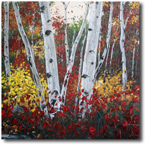 Aspen Paintings and Birch Tree Art