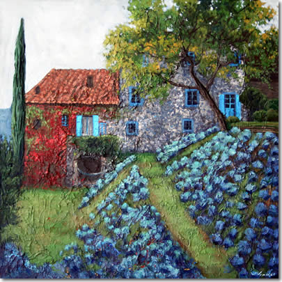 Bagli da Luca — palette knife painting by Jennifer Vranes
