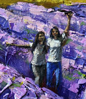 Walking Through Lavender Girls