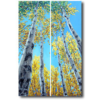 Reach For The Sky Diptych