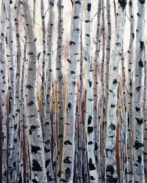 Aspen Art by Jennifer Vranes - Birchtree Paintings, Lavender Fields, Poppies
