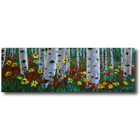 Aspens And Daisies