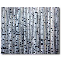 Aspens In Silver