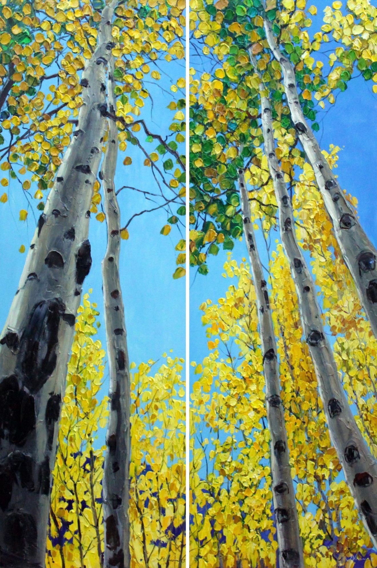 Skyward Diptych VIII
