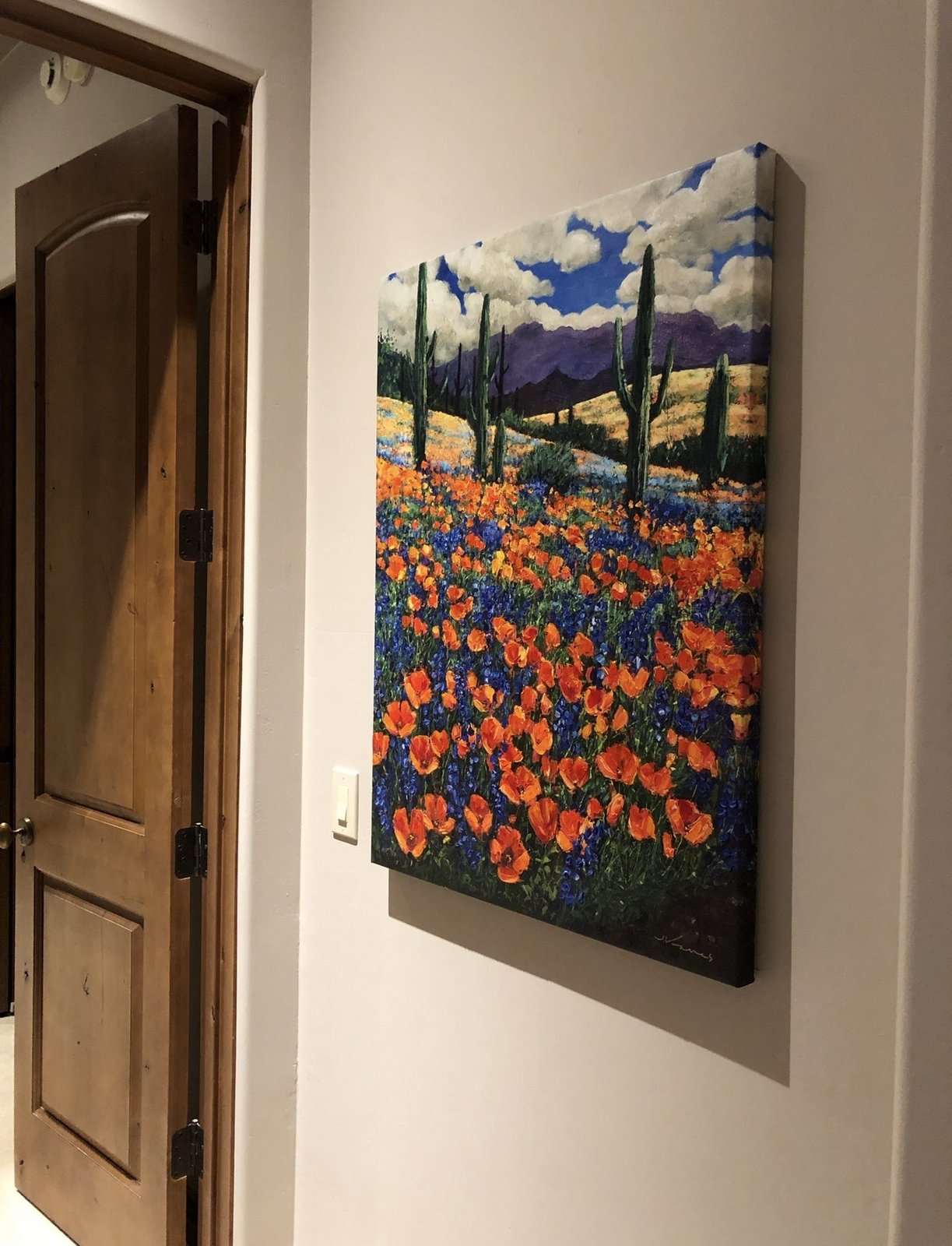 Desert in Spring in a collector's home