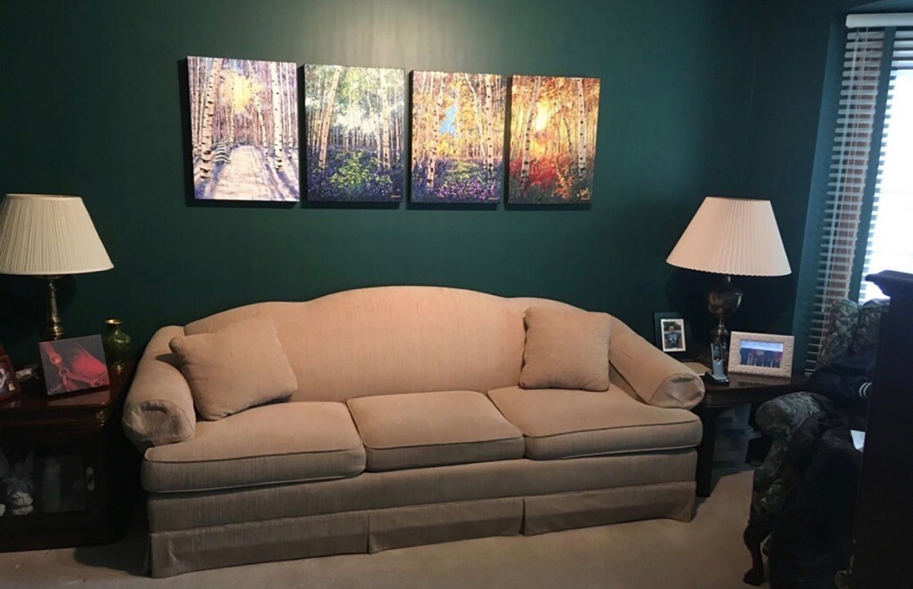 The Four Seasons in a collector's home