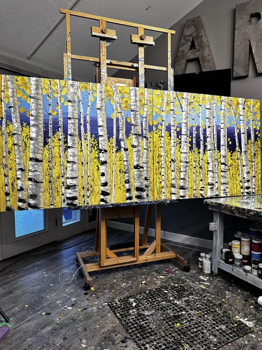 Sunlit Gold Diptych