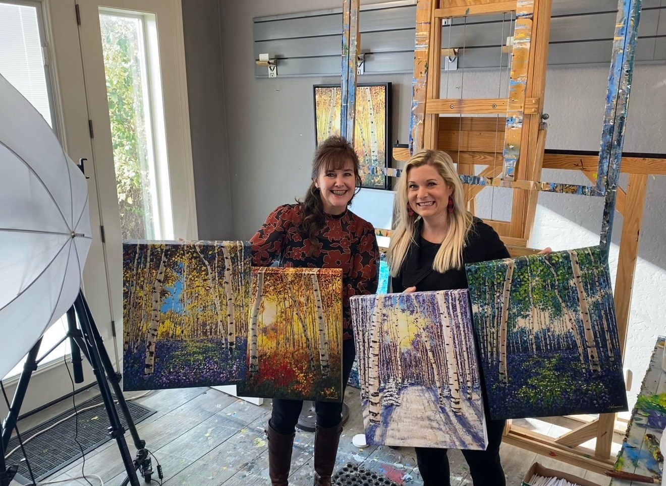 The Four Seasons in a collector's home