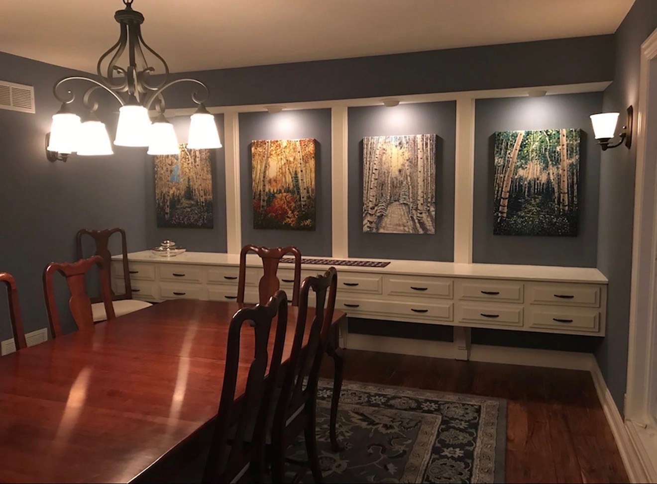 The Four Seasons in a collector's home