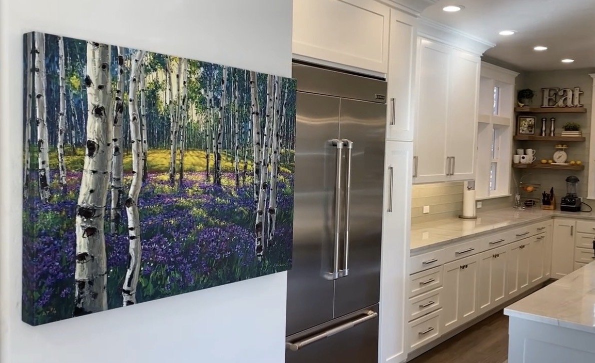 Meadow of Amethyst in a collector's home
