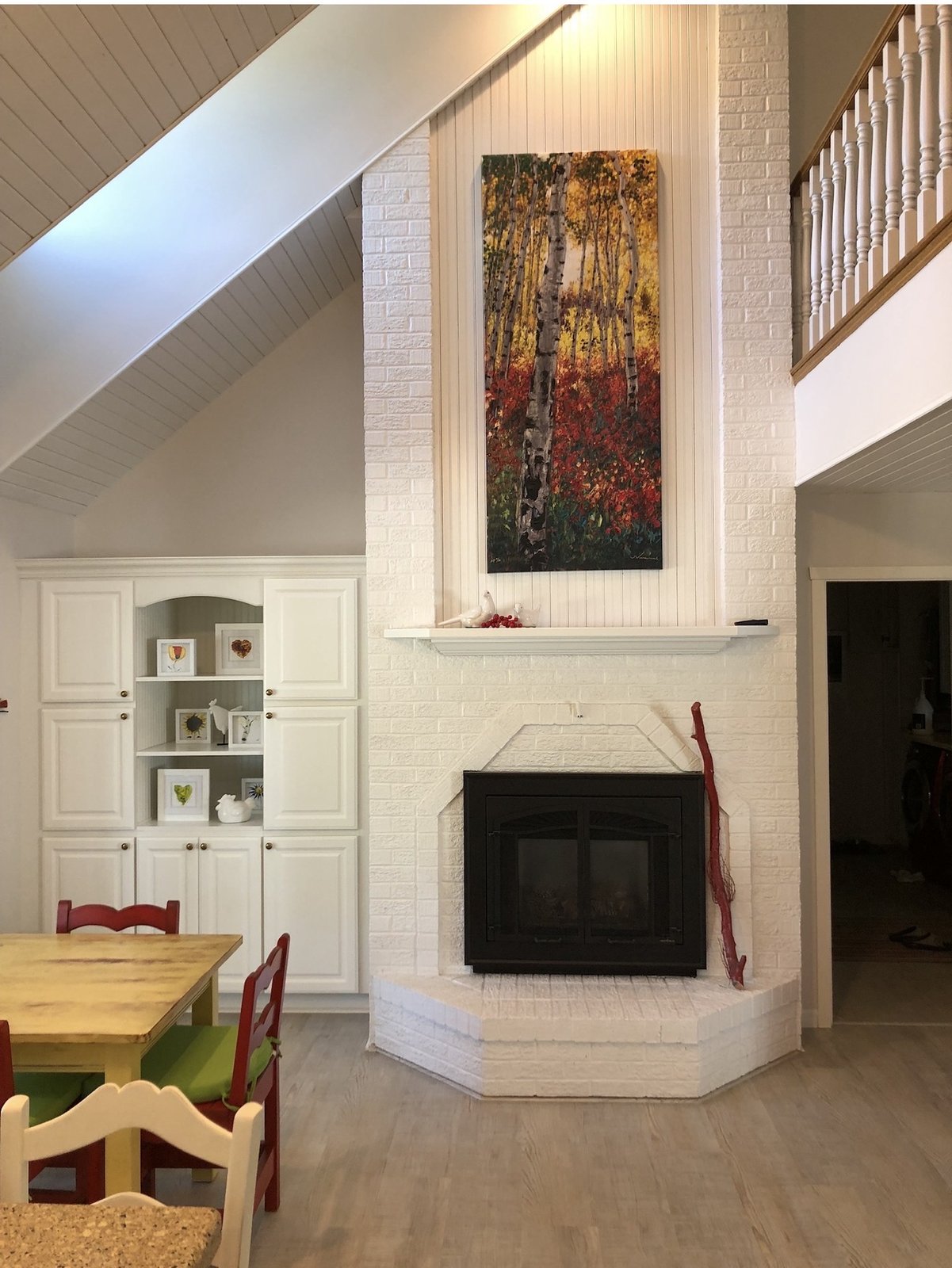 Autumn's Promise Diptych in a collector's home