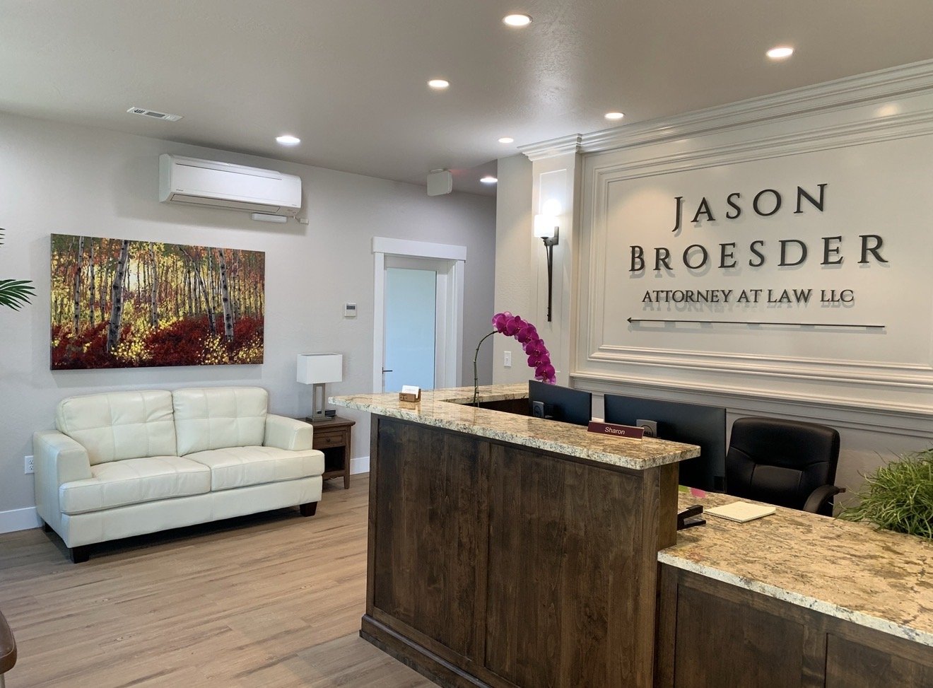 office installation in a collector's home
