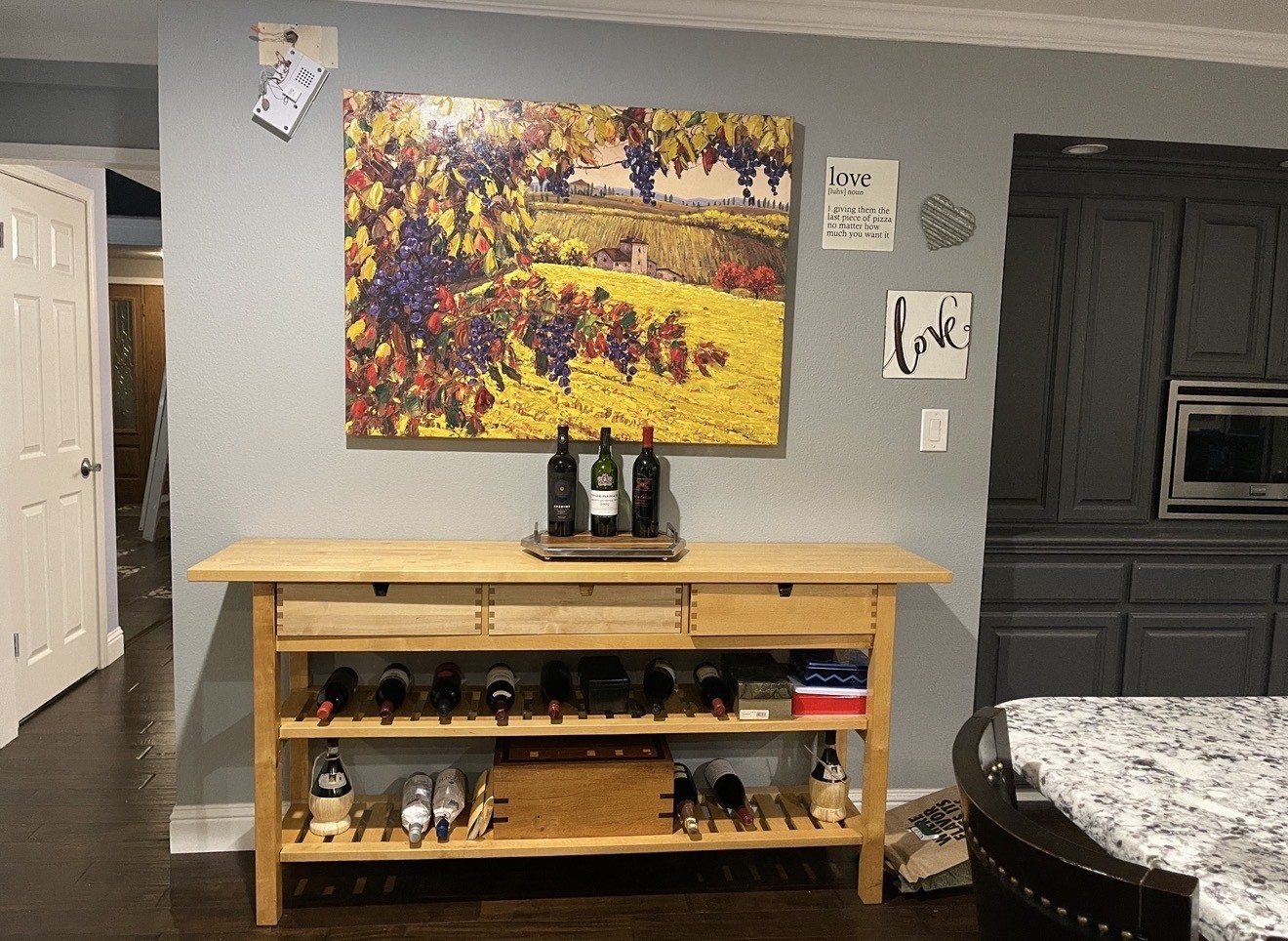 The Harvest in a collector's home