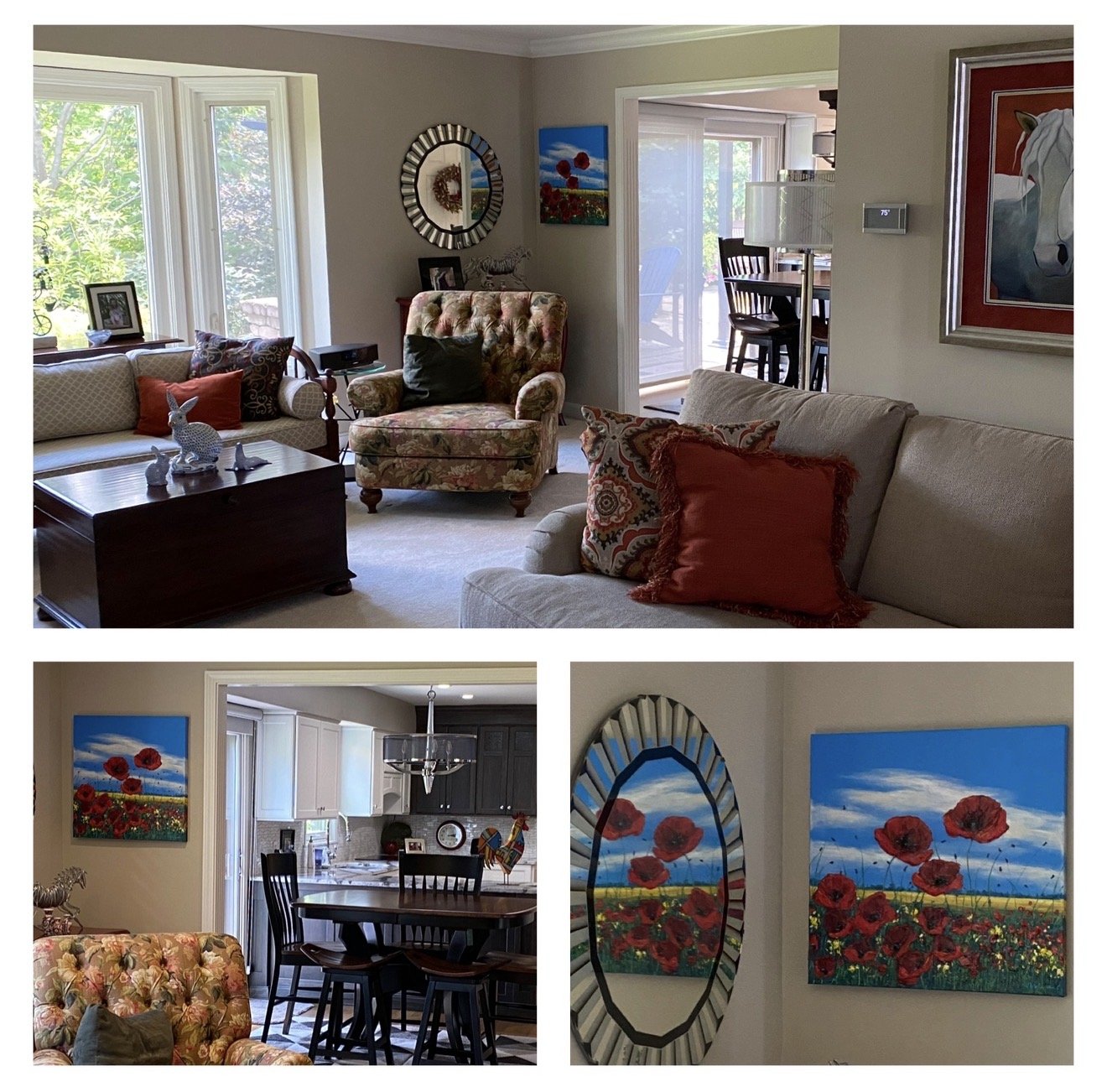 Poppy Happiness II in a collector's home