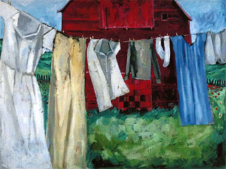 Red Barn Clothesline