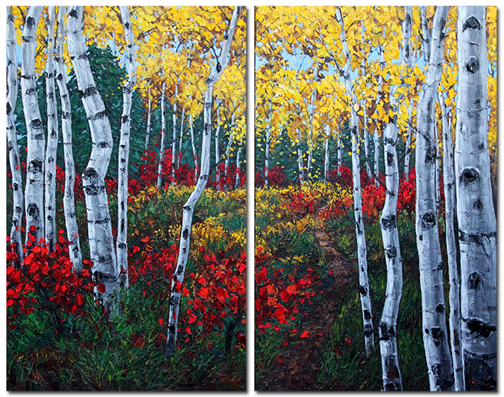 Autumn Air Diptych — fine art giclée print by Jennifer Vranes