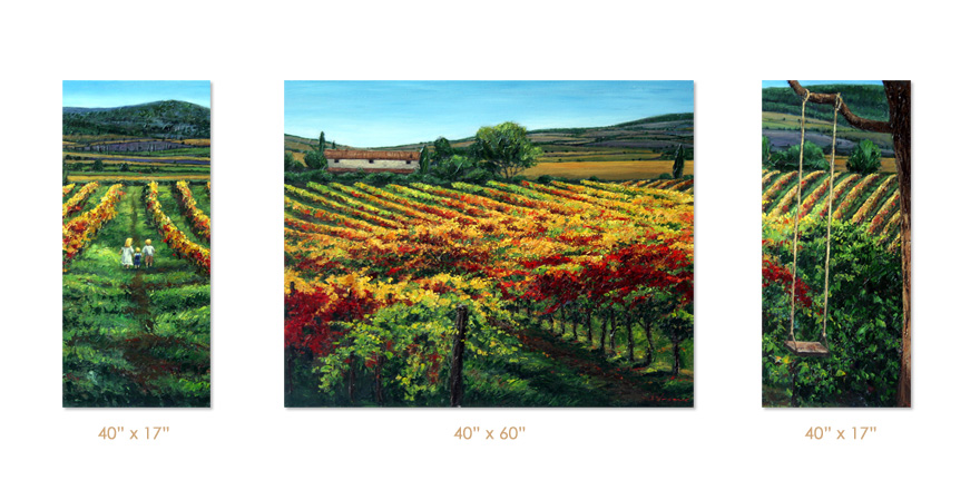 Coming Home Custom Triptych — fine art giclée print by Jennifer Vranes