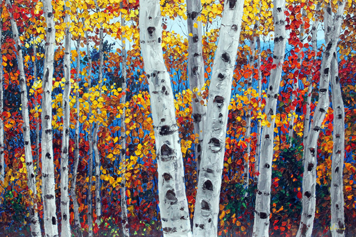 Aspen Confetti — giclée print by Jennifer Vranes