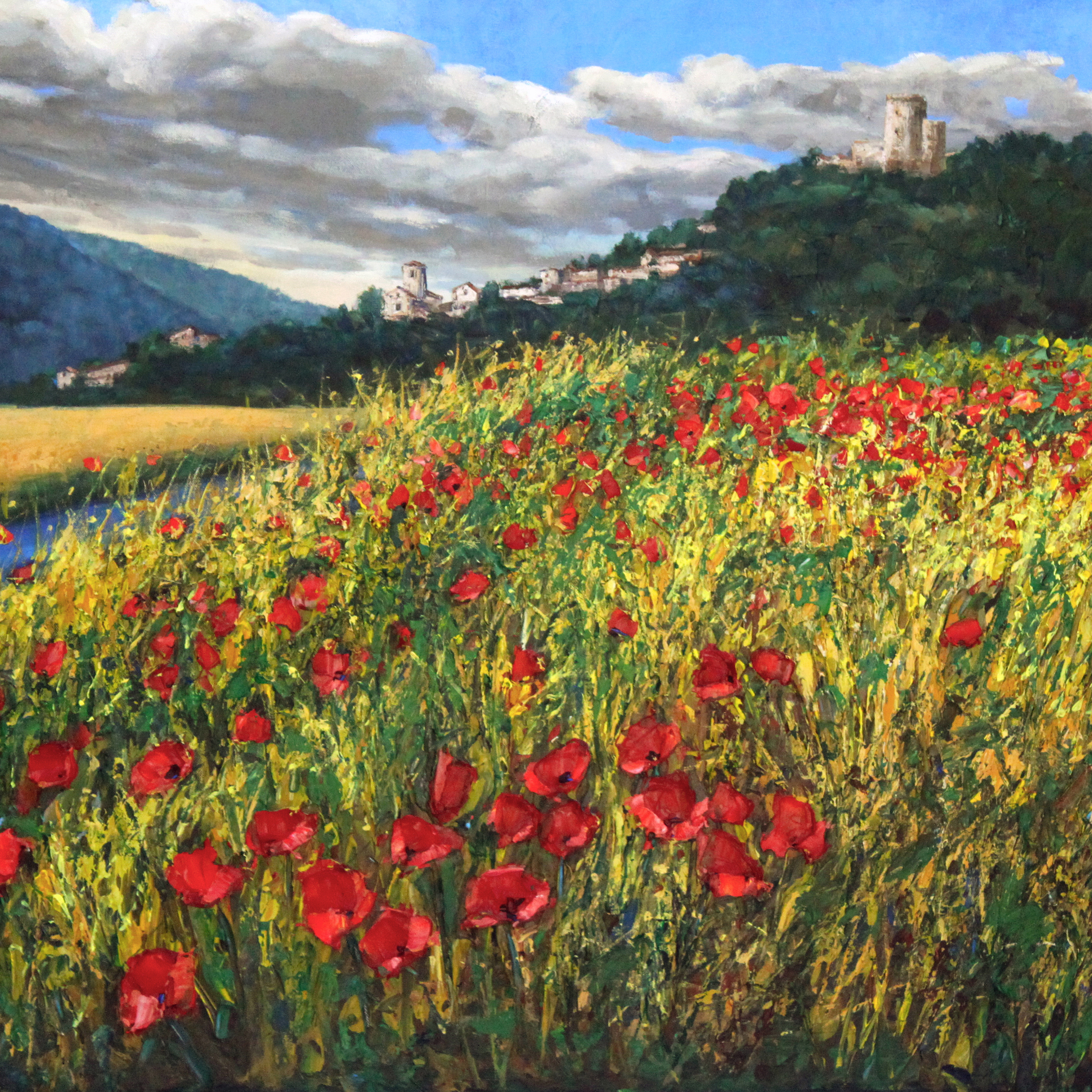 Tuscan Poppies — fine art giclée print by Jennifer Vranes