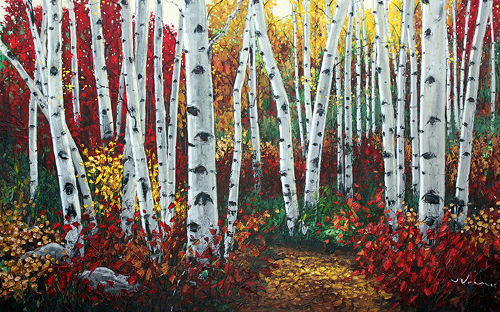 Autumn's Shortcut — fine art giclée print by Jennifer Vranes