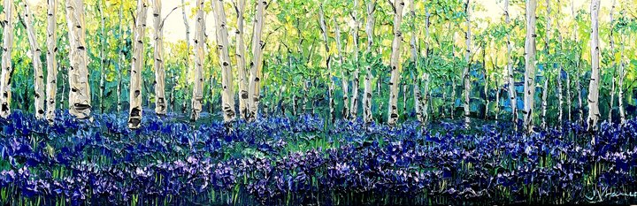 Aspens and Lupine