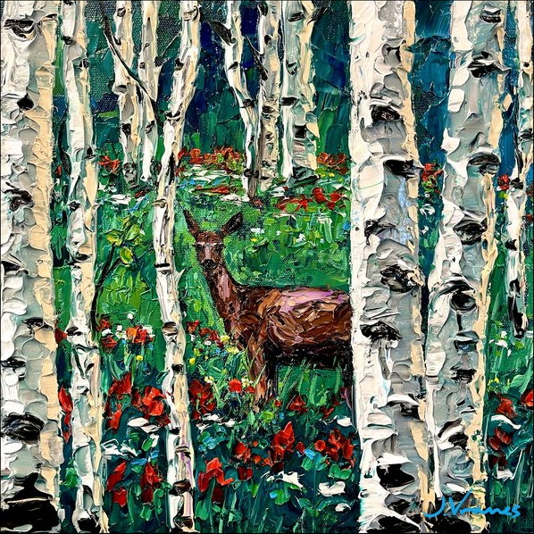 Deer in the Woods