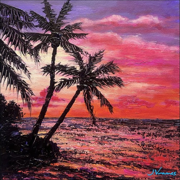 Palm Trees at Sunset
