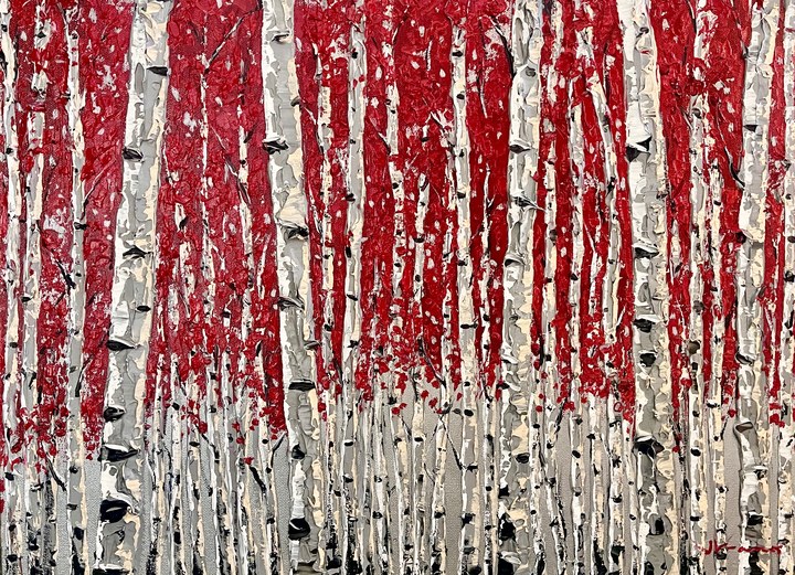 Silver and Crimson