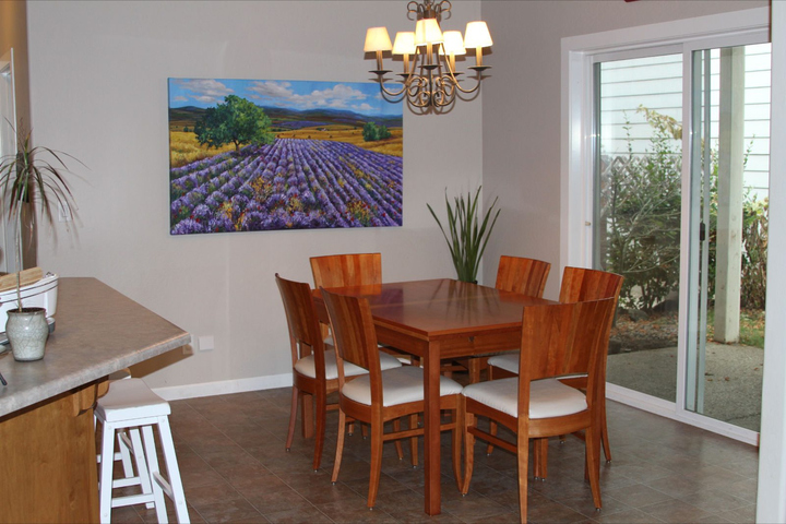 In the Stebbins home — palette knife painting by Jennifer Vranes