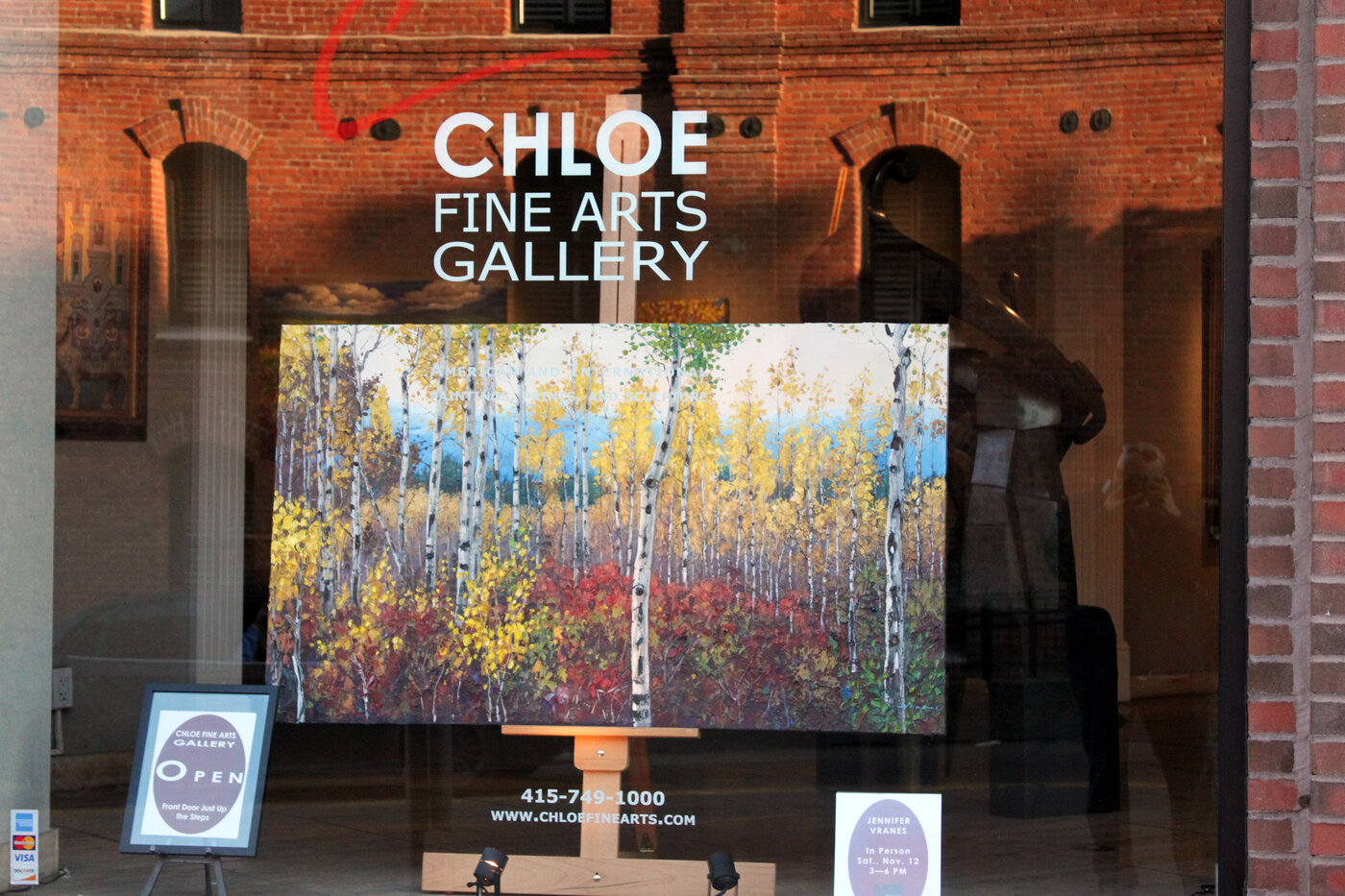 Chloe Fine Arts Gallery — front window