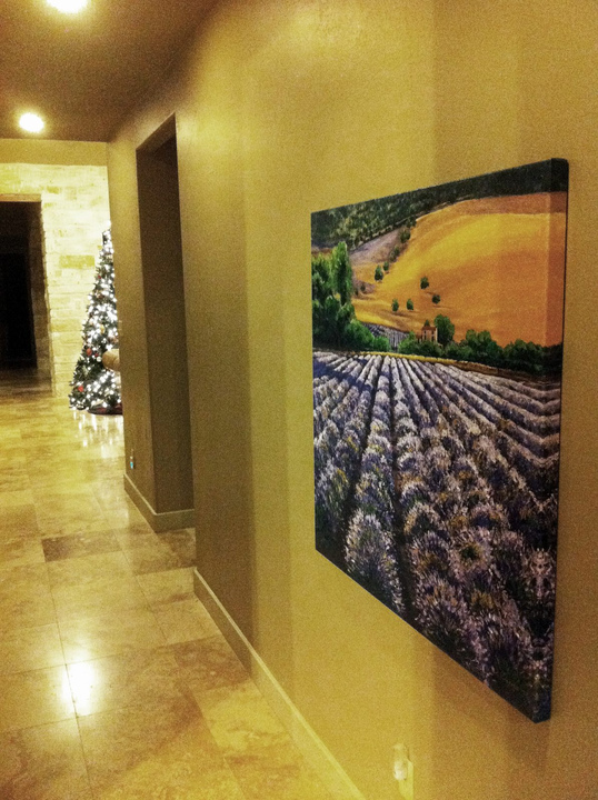 In Liesl's home — palette knife painting by Jennifer Vranes