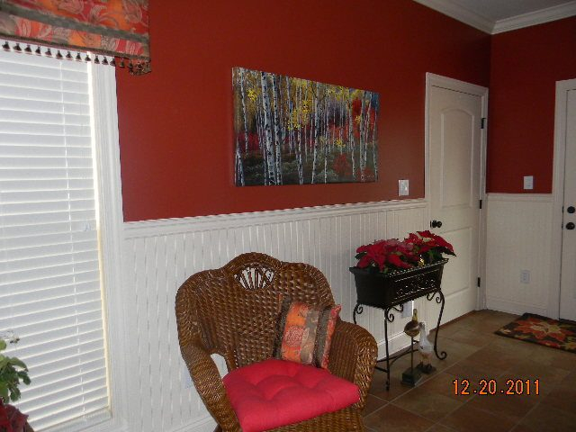 In Tammie Hayes's home — palette knife painting by Jennifer Vranes