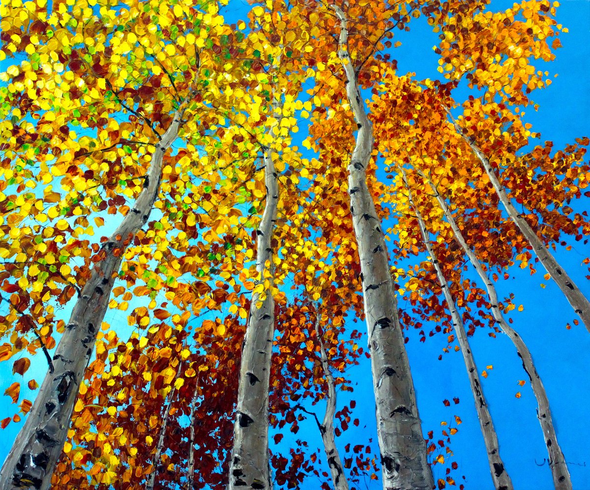 Wishes — original palette knife painting by Jennifer Vranes