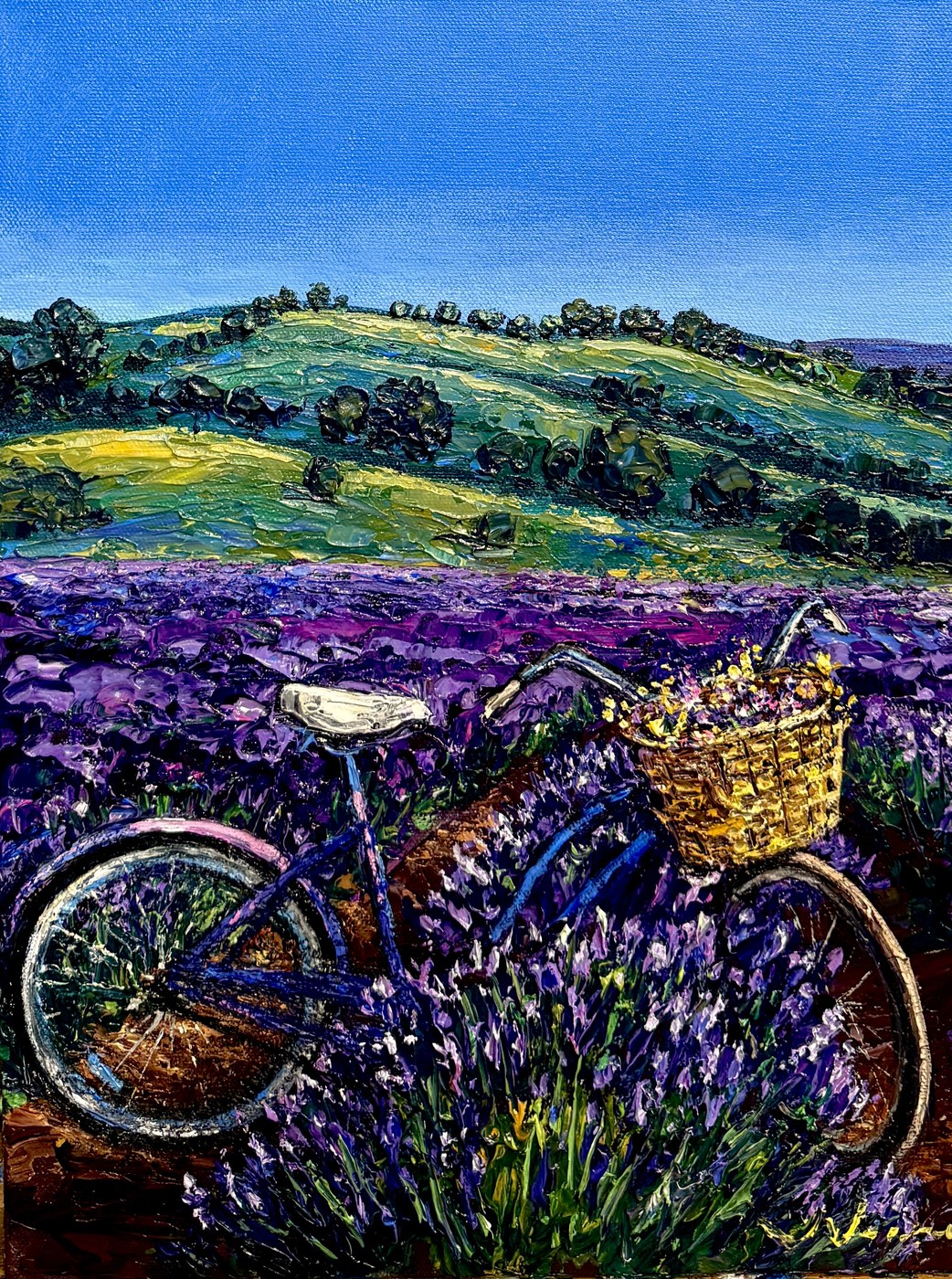Lavender Lane — original painting by Jennifer Vranes