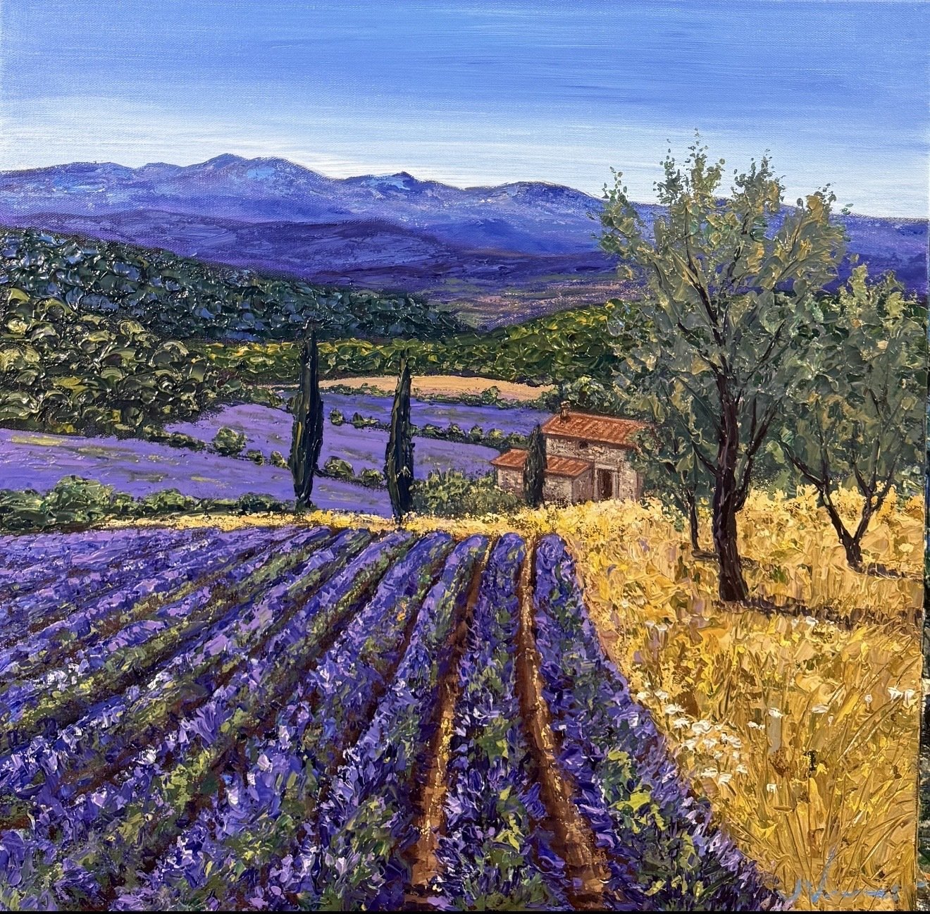 Lavender Summer — original painting by Jennifer Vranes