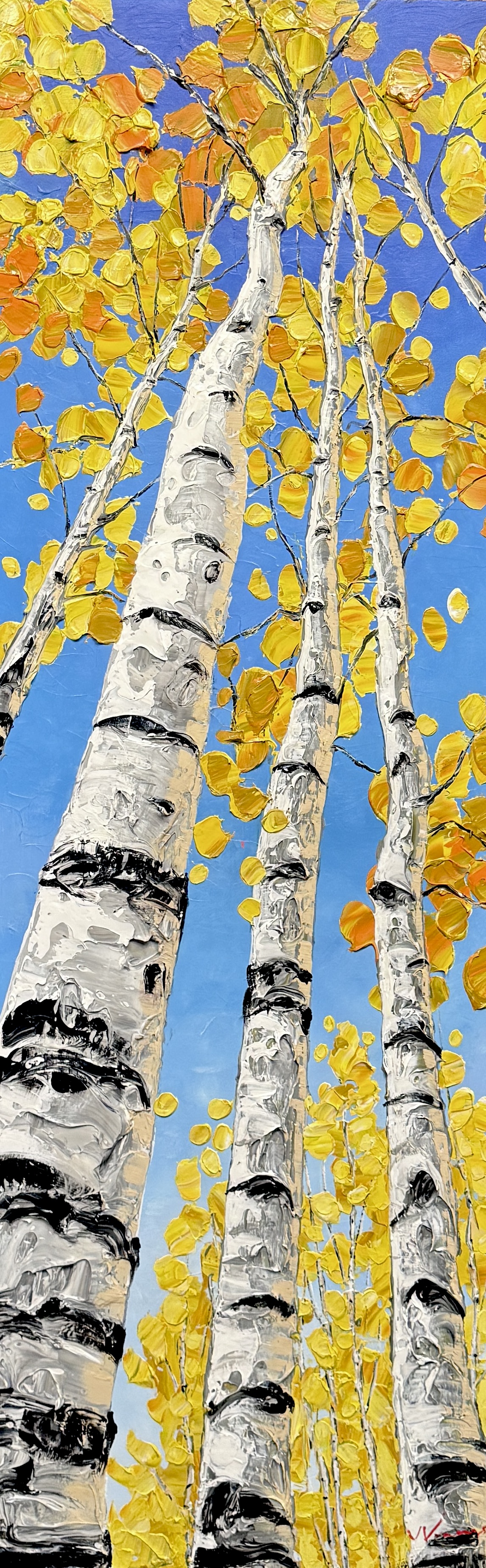 Reaching for Gold — original painting by Jennifer Vranes