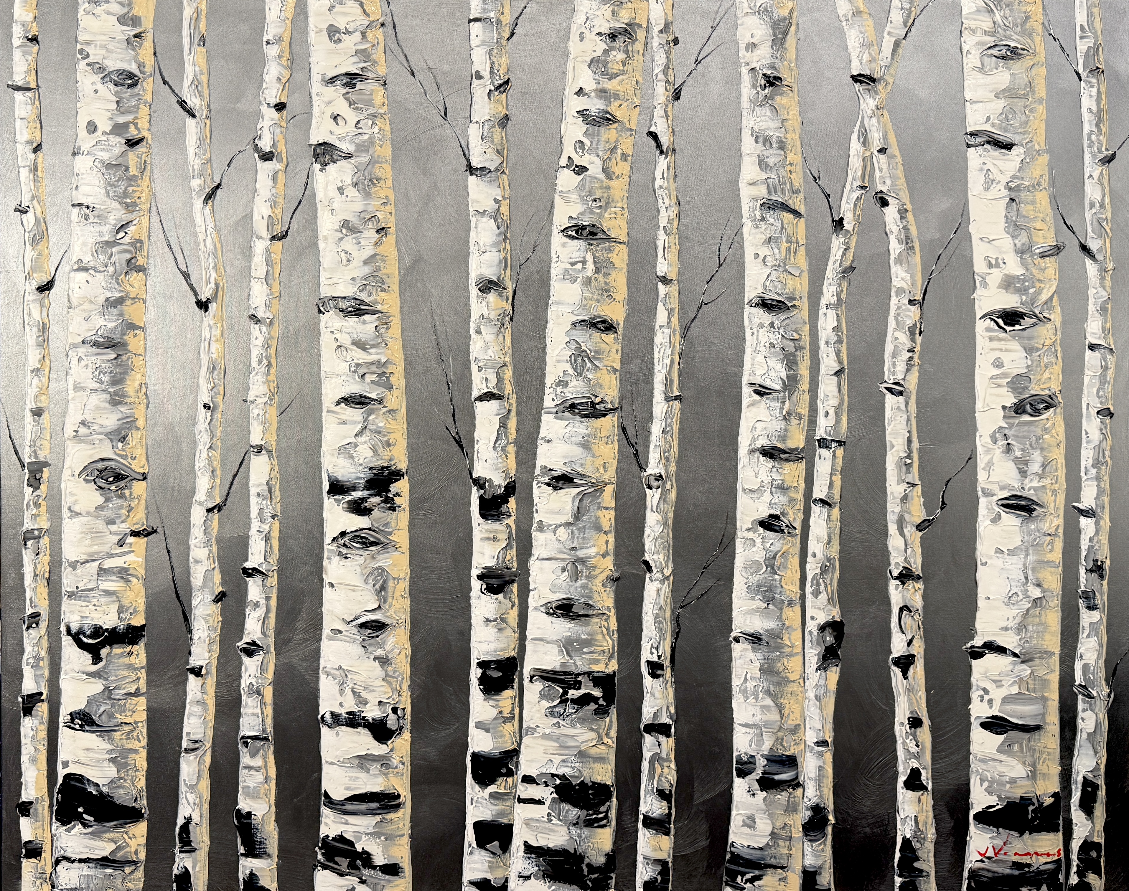 Silver Grove — original painting by Jennifer Vranes