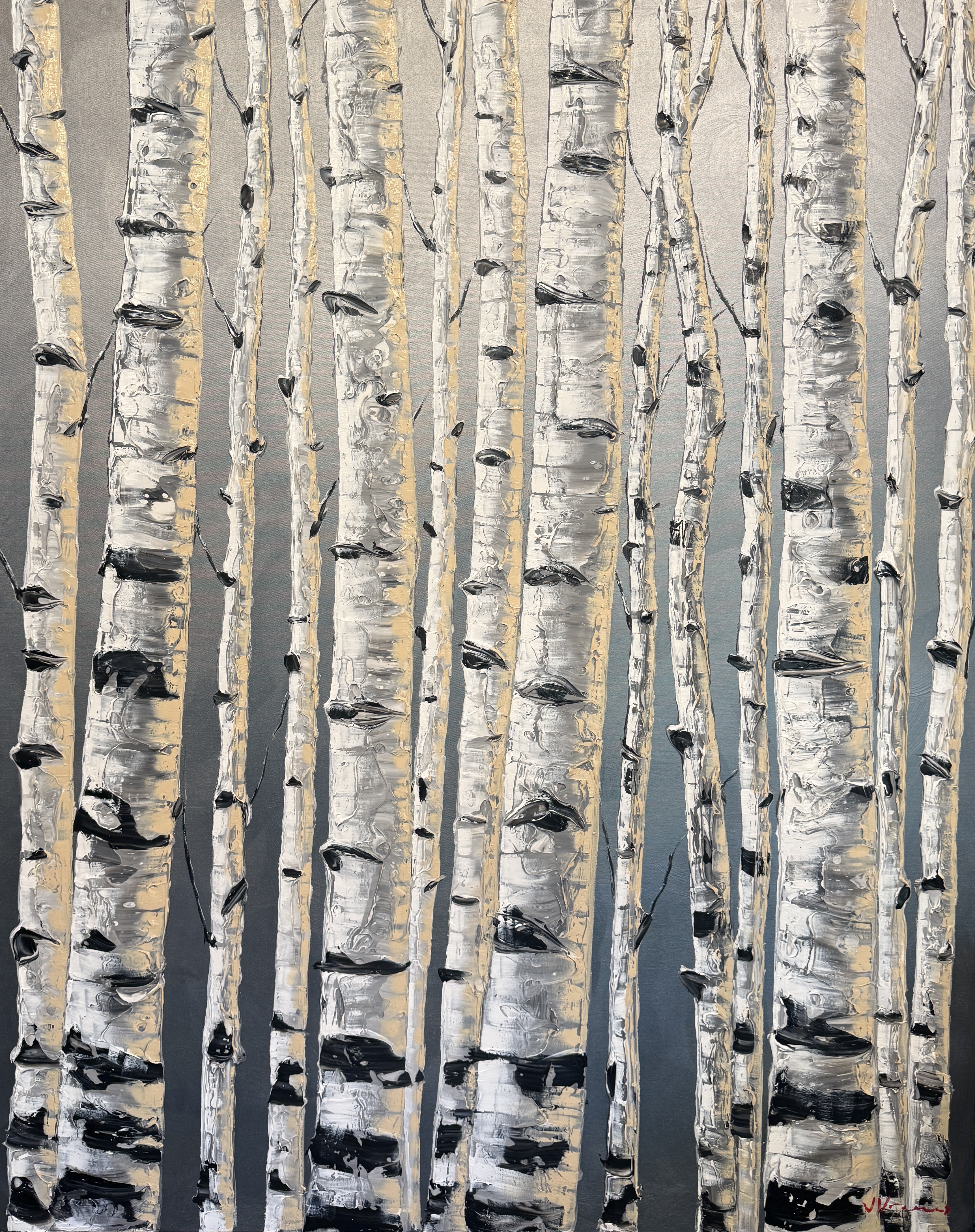 Standing Room Only — original painting by Jennifer Vranes