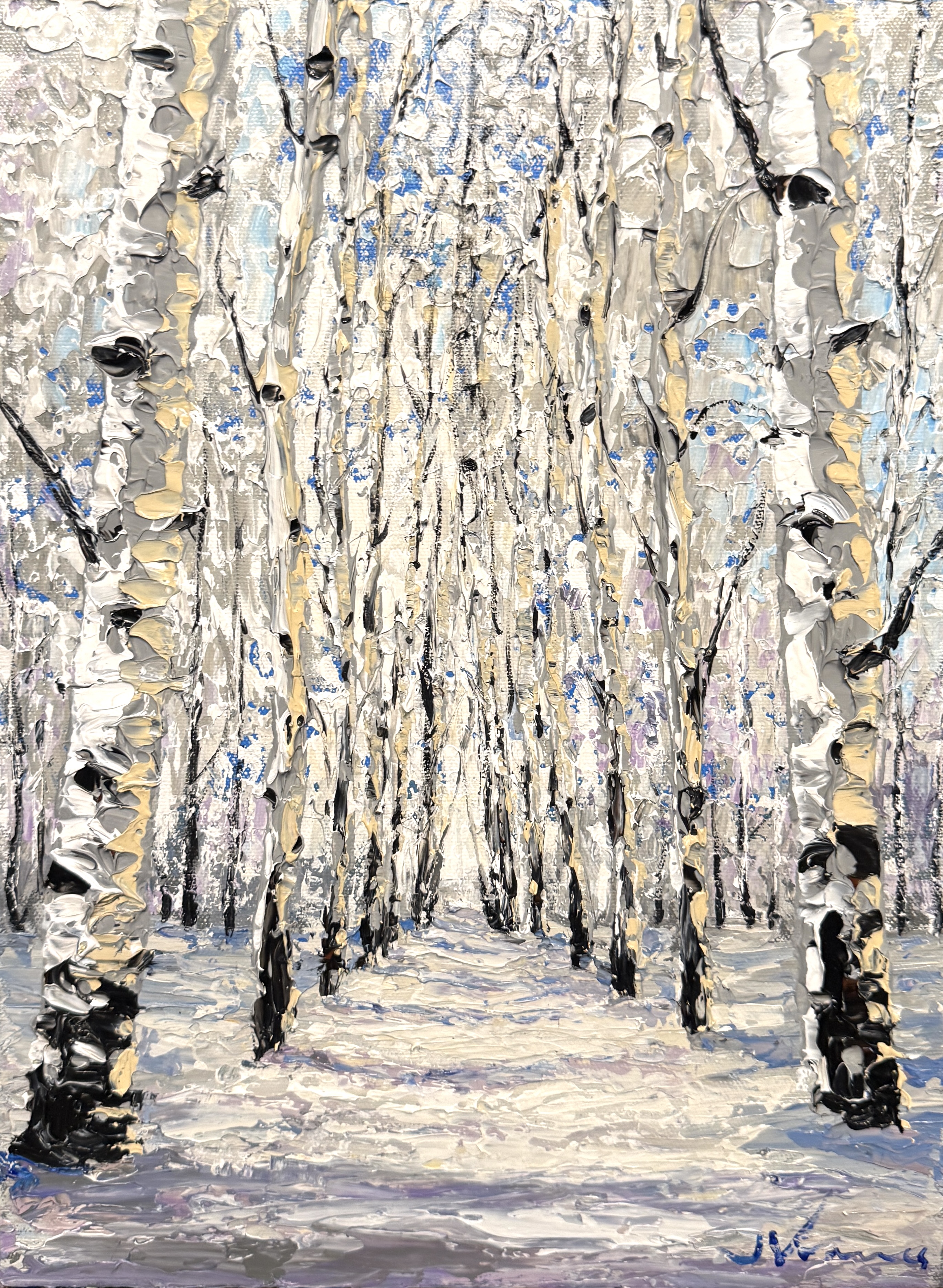 Winter — original painting by Jennifer Vranes